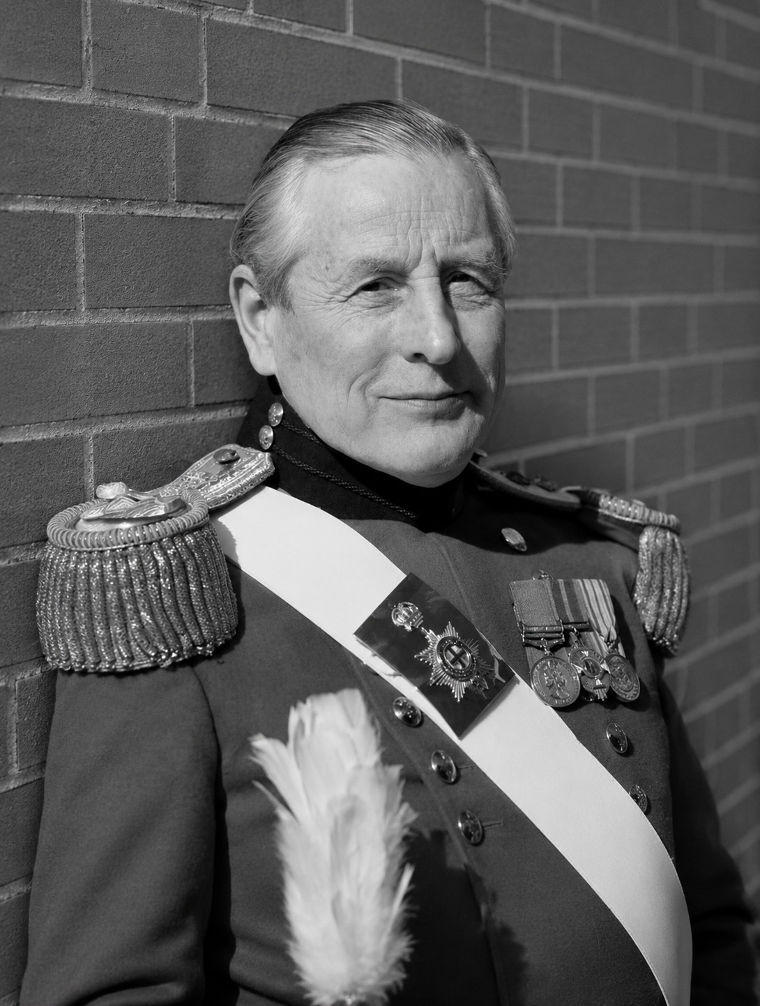 Charles Webb with wall